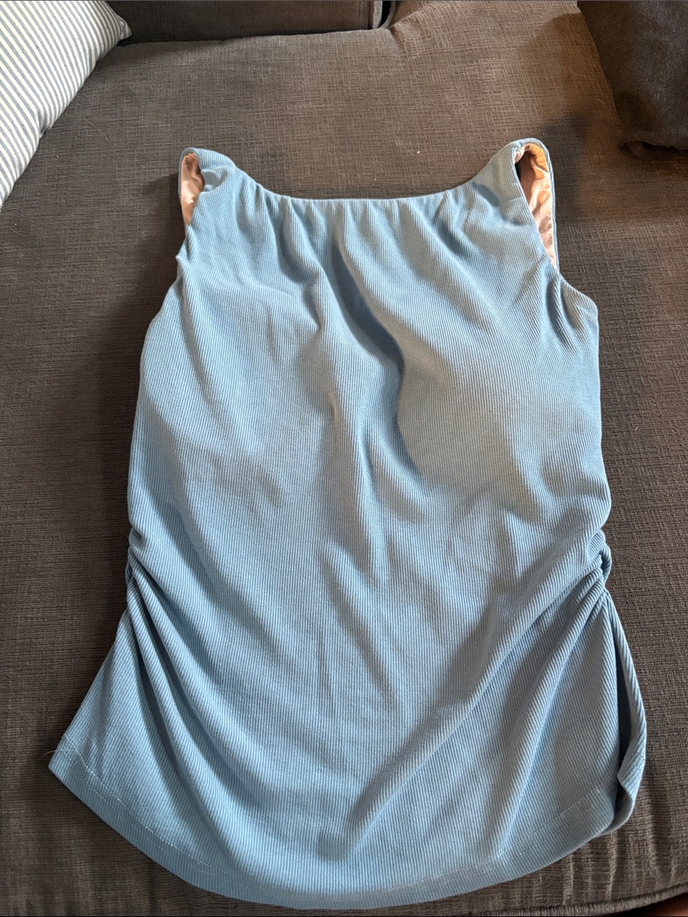 OGL Open Back Sleeveless Bra Tank Boatneck